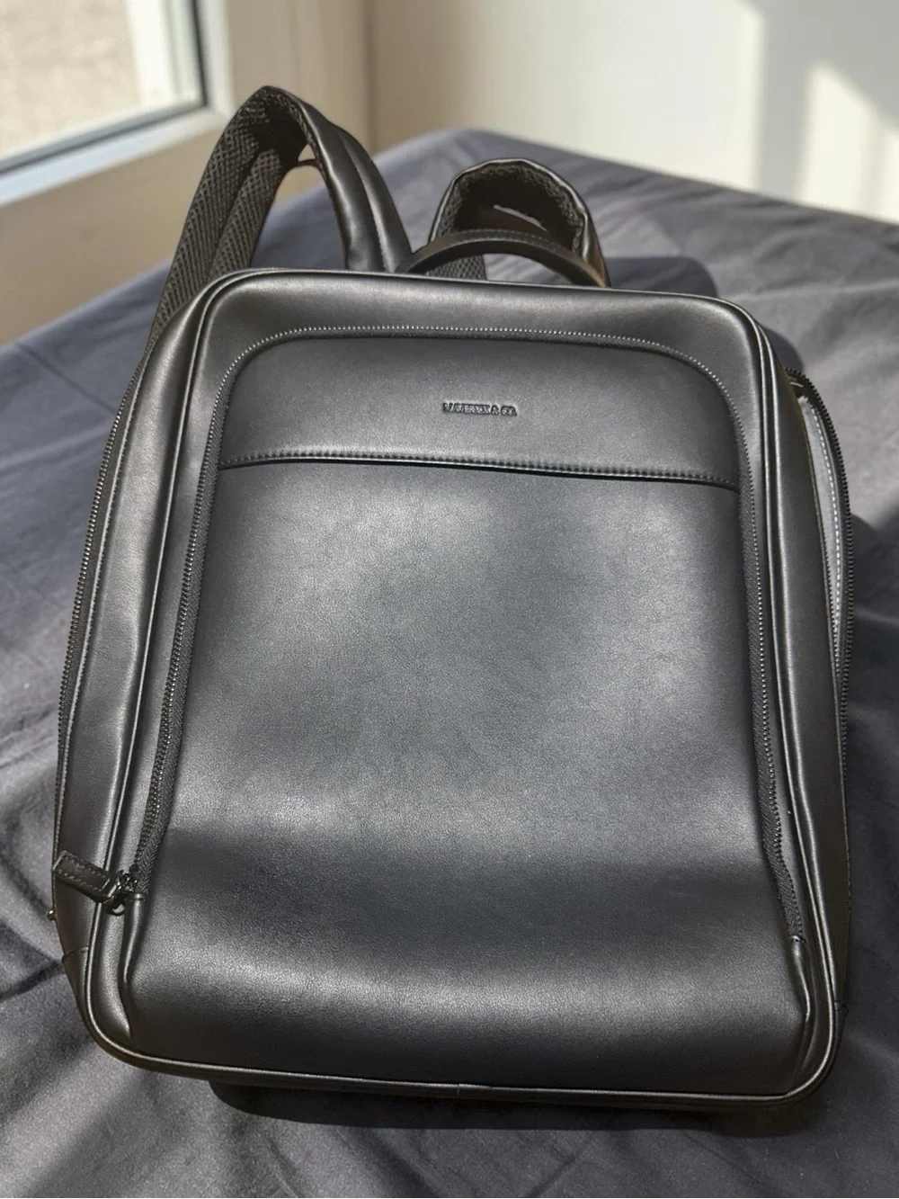 Maverick & Co. Windsor 20L Recycled Vegan Leather Laptop Backpack Unisex